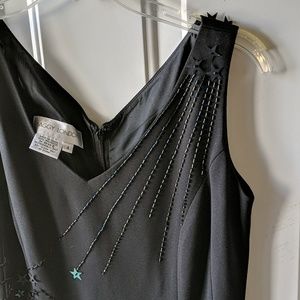 Maggie London striking and unusual sequin shooting star dress!